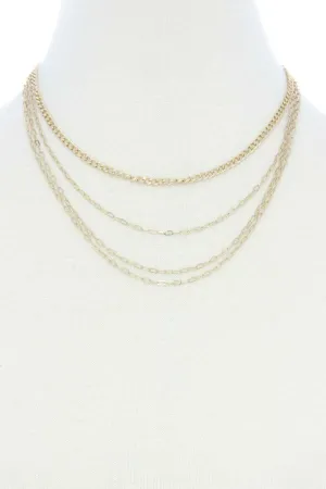 4 Layer Metal Necklace