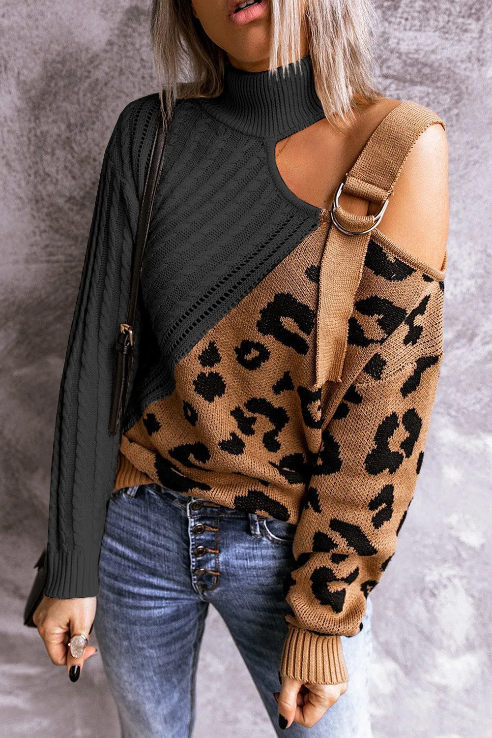 Asymetrical Buckle Sweater