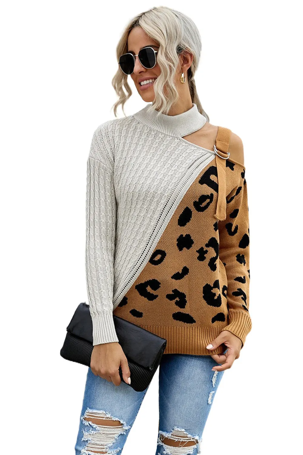 Asymetrical Buckle Sweater