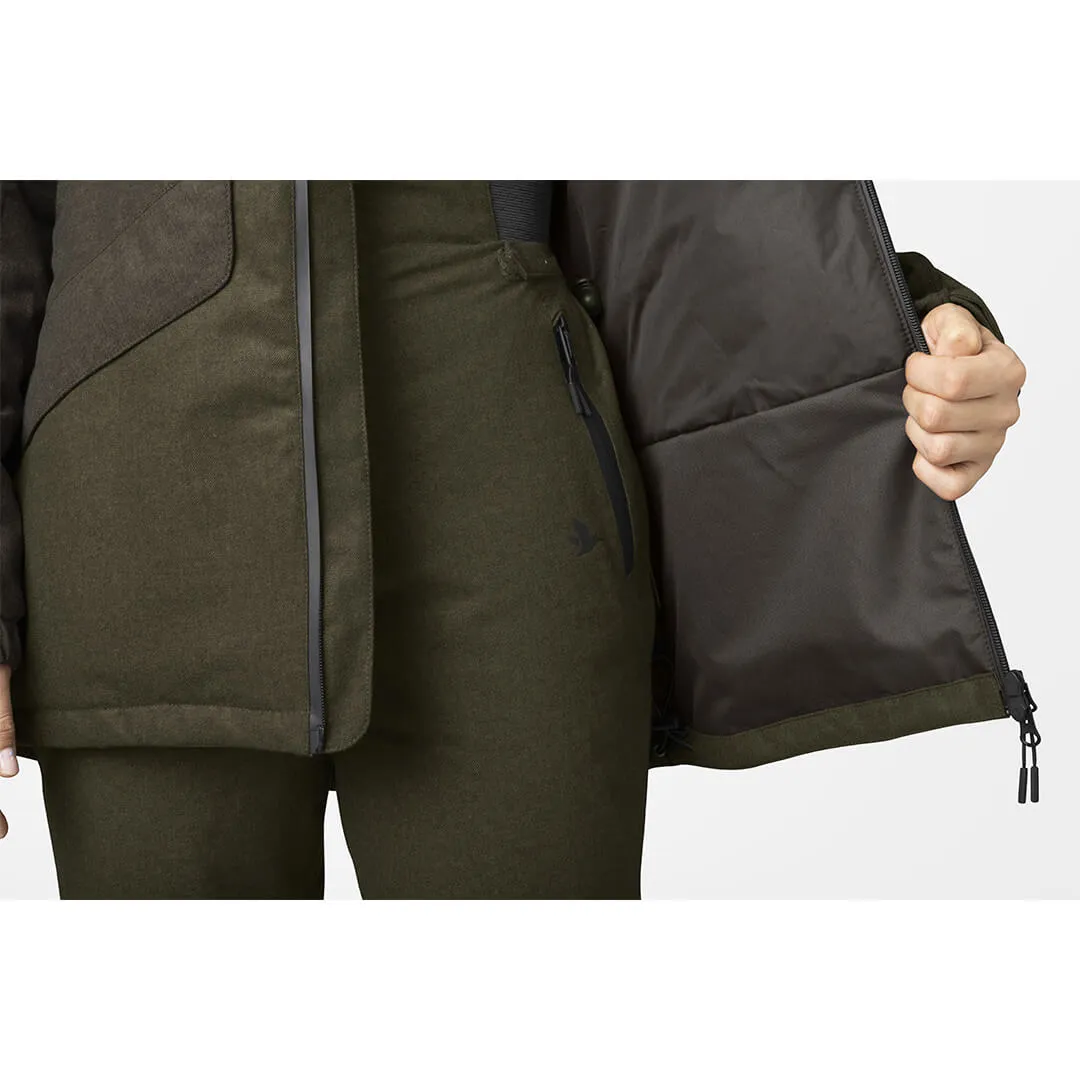 Avail Aya Insulated Ladies Jacket - Pine Green/Demitasse Brown by Seeland