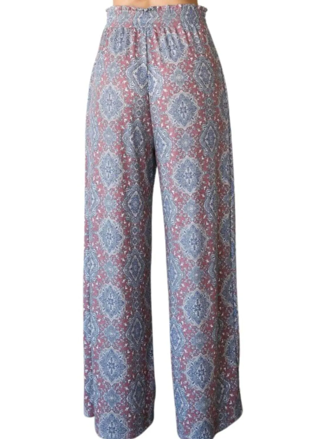 Bohemian Aztec Fair Isle Pants Made in USA - Clearance Final Sale