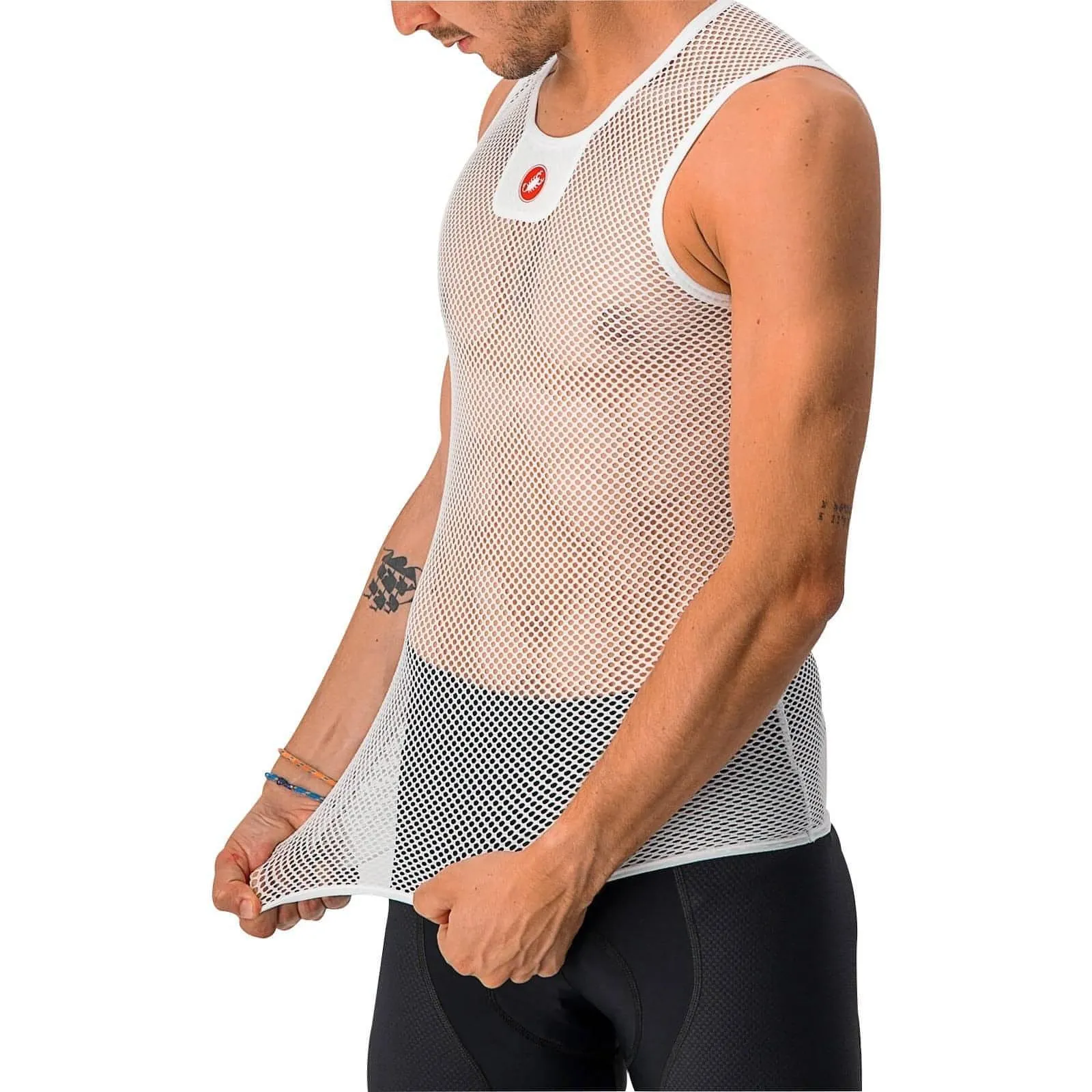 Castelli Core Mesh 3 Sleeveless Mens Cycling Base Layer - White