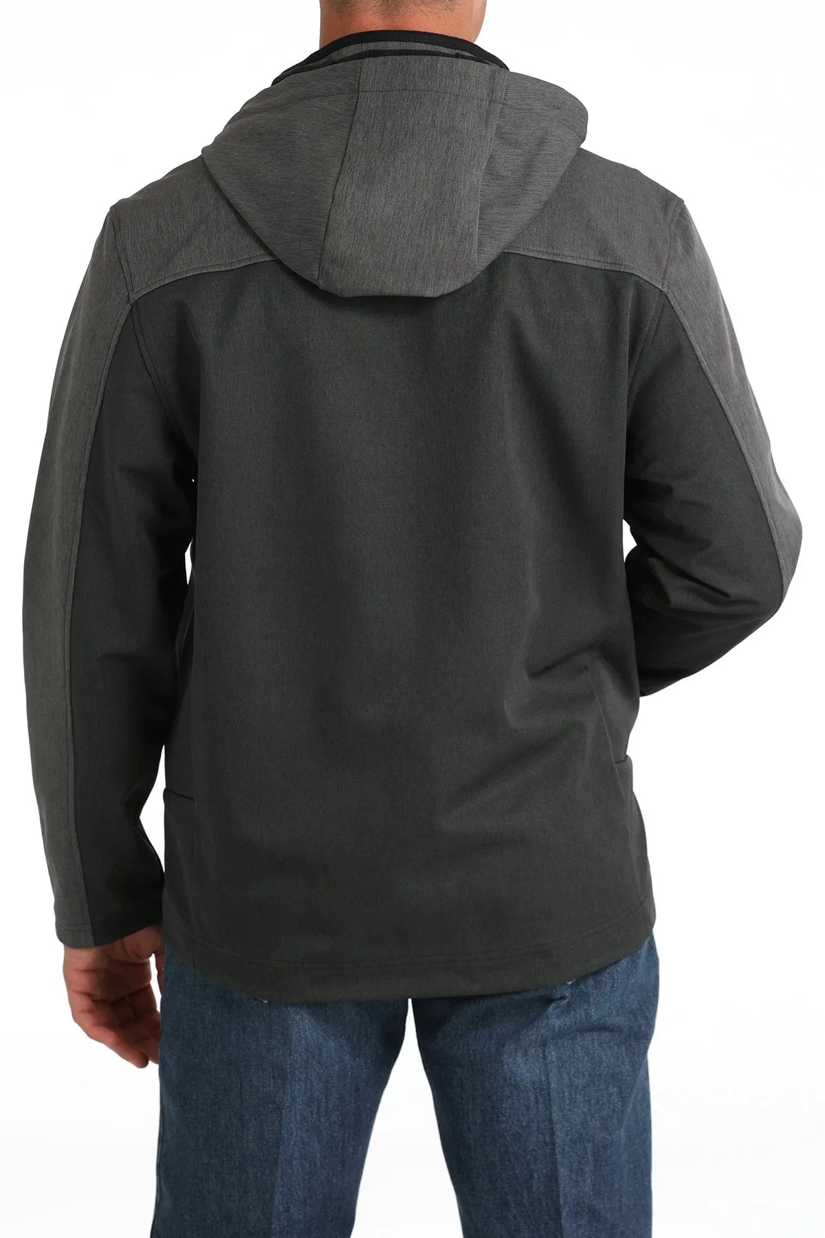 Cinch Black/Charcoal Bonded Men's Hooded Jacket