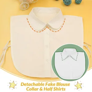 Detachable Fake Blouse Collar & Half Shirts