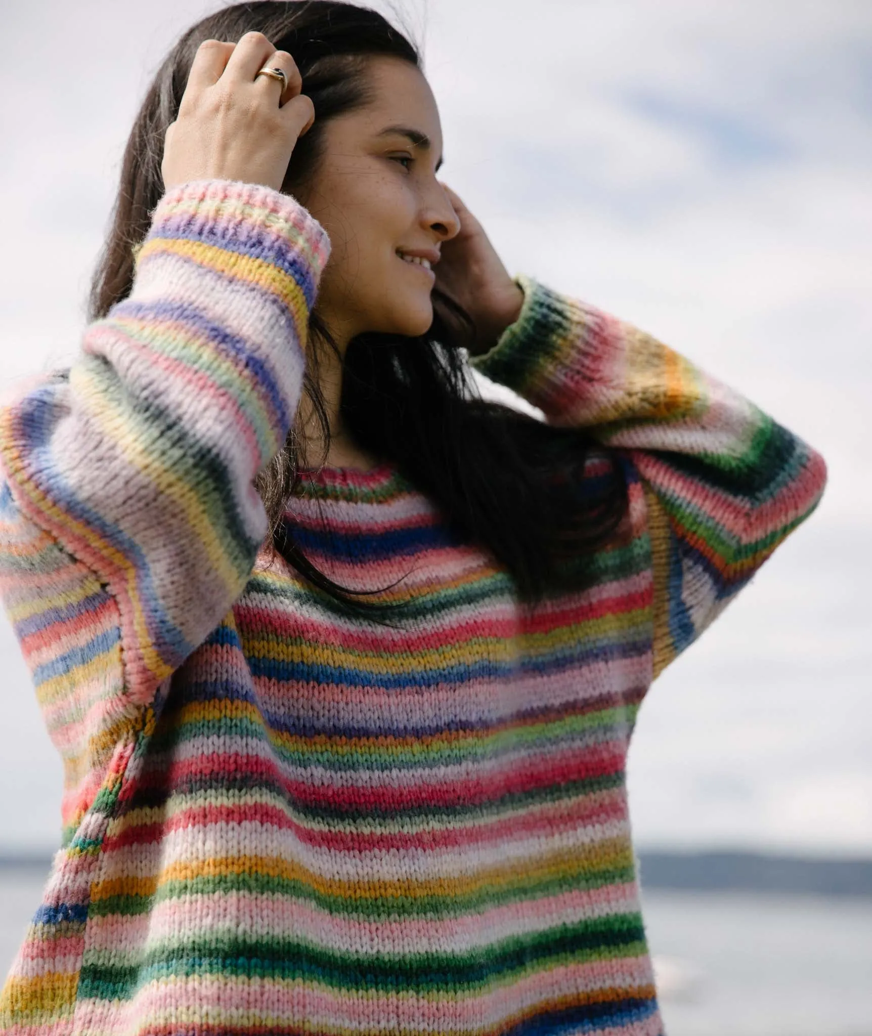 Easy Relaxed Pullover Using Lang Cloud