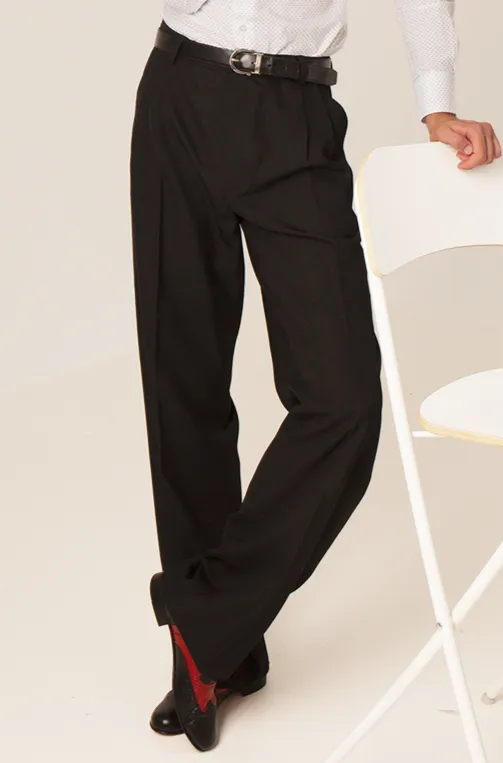 Eggplant Men's Tango Pants With Two Pleats