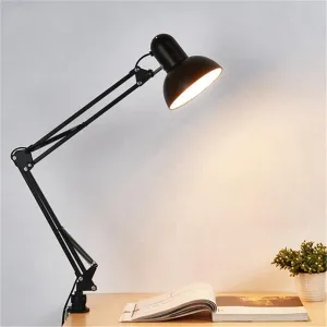 Flexible Swing Arm Black Table Lamp