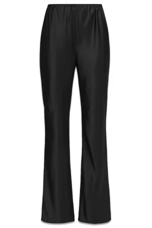 Gale Satin Mid Rise Bias Pant