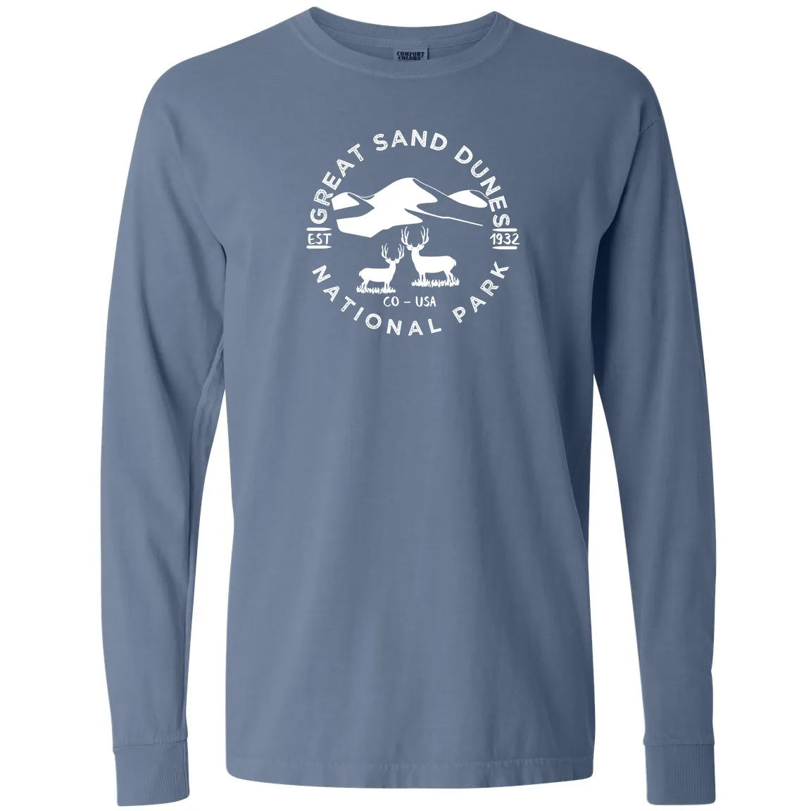 Great Sand Dunes National Park Comfort Colors Long Sleeve T Shirt