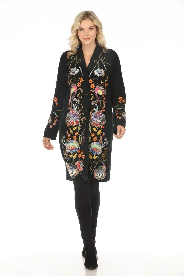 Johnny Was Biya Taria Applique Cardigan B55324 *