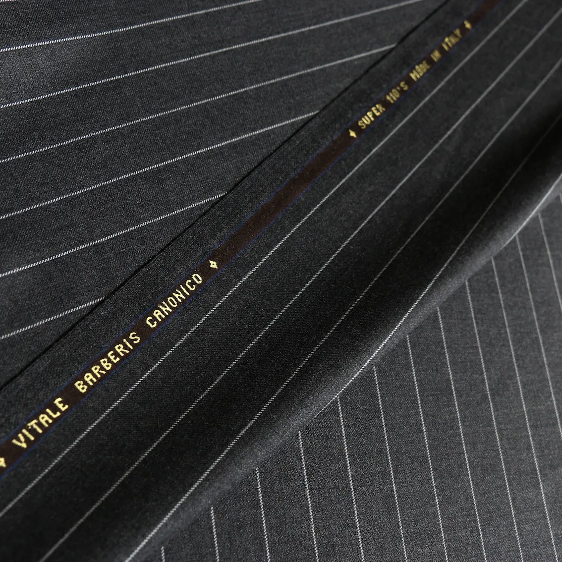 Milan Stripe - Grey Pinstripe Suiting