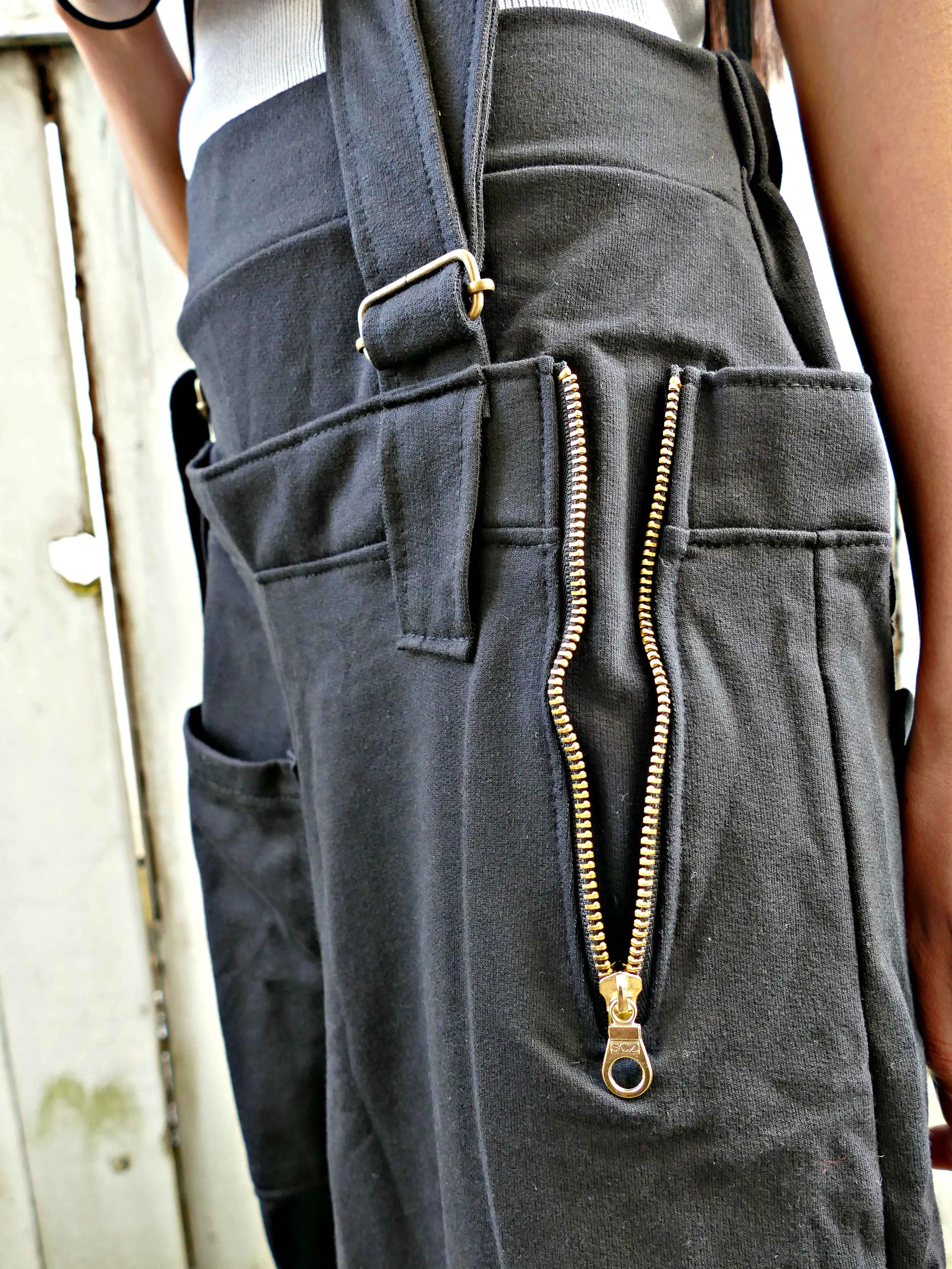 Modern Black Ninja Pants - #015GOLD