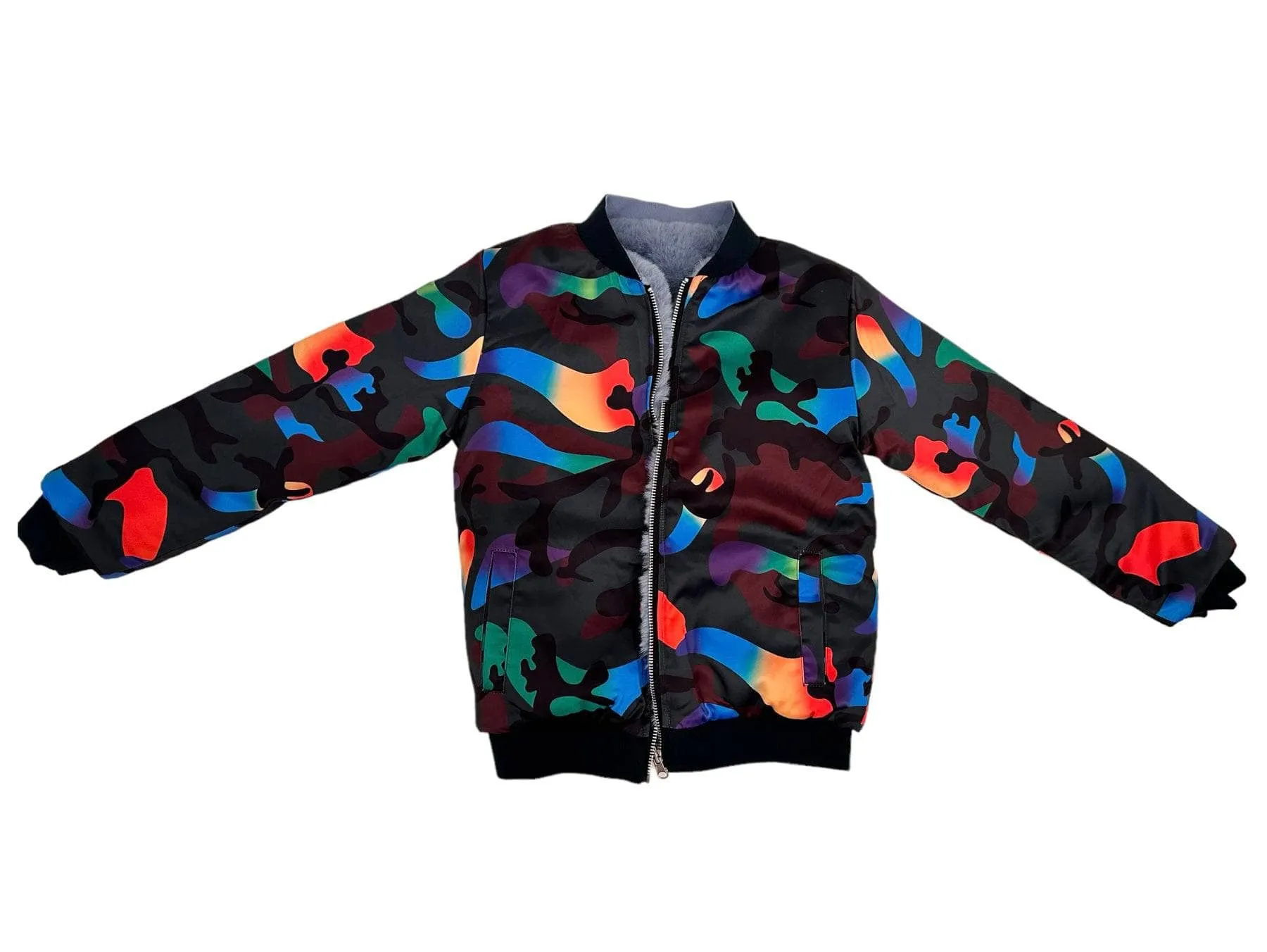 Neon Camo Reversible Jacket