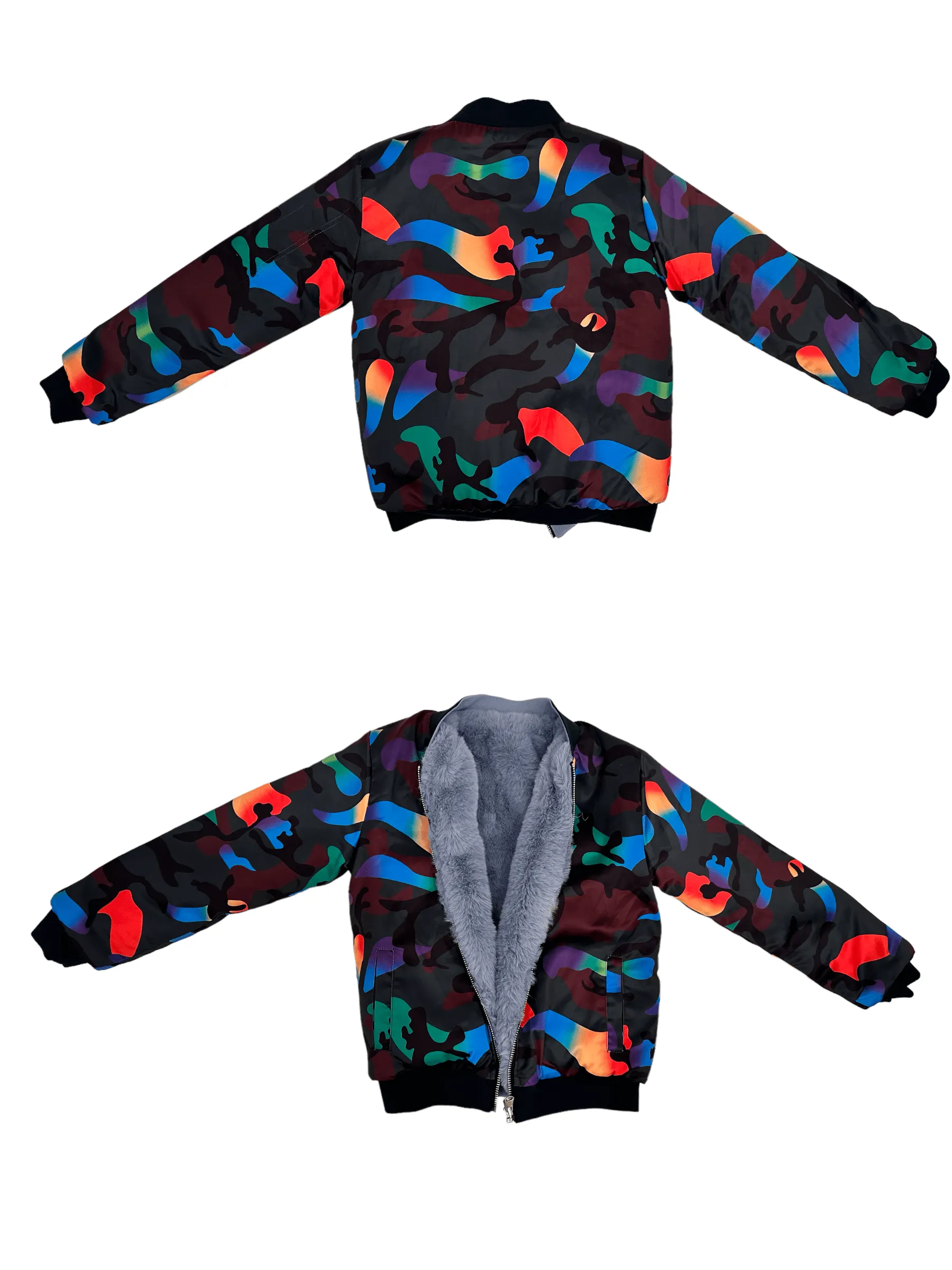 Neon Camo Reversible Jacket