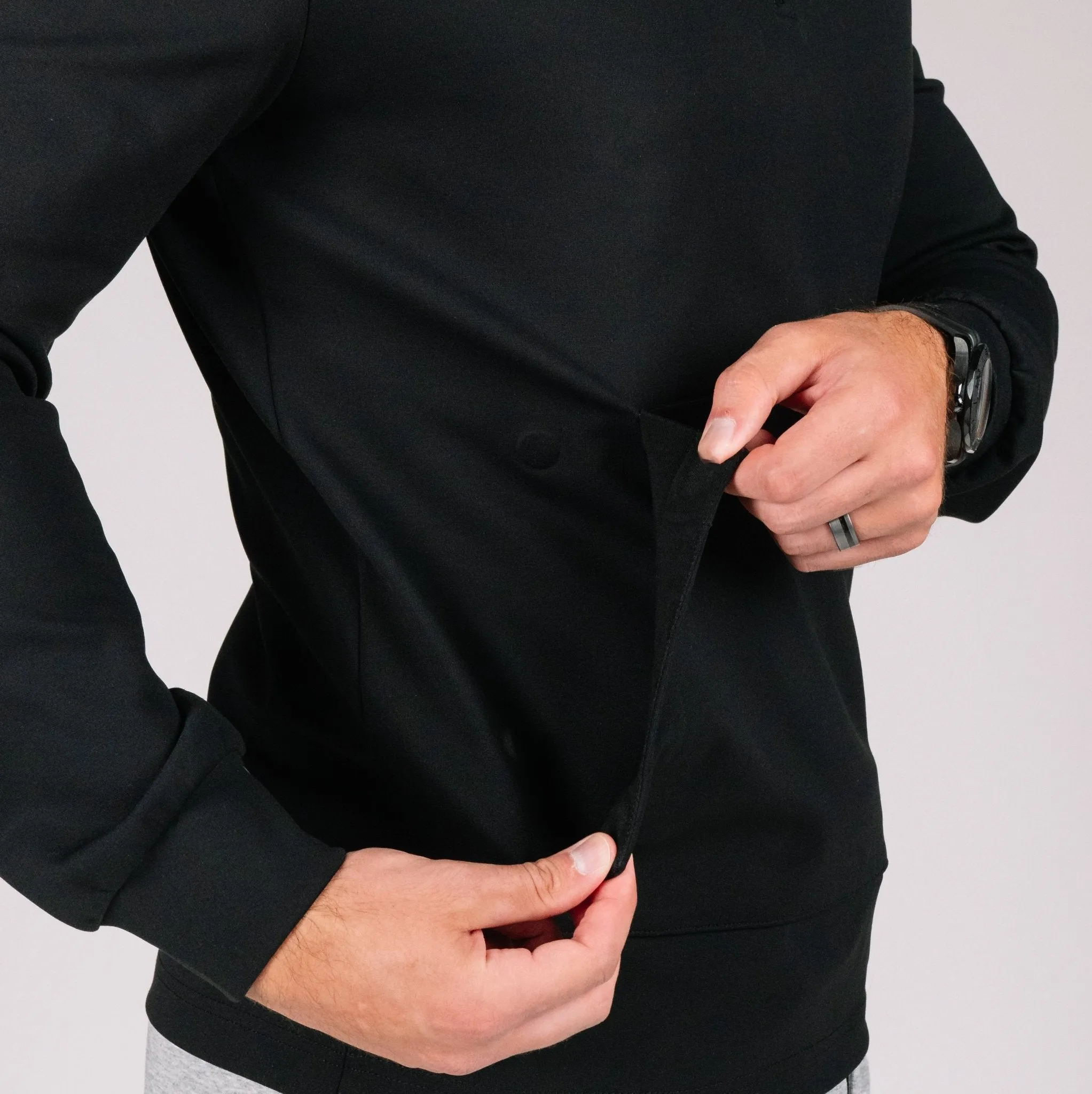 NEW! Durable Quarter Zip - Midnight Black