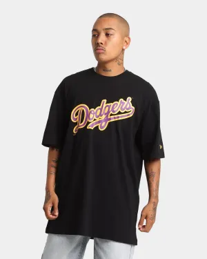 New Era Los Angeles Dodgers Oversized Crossover Script T-Shirt Black