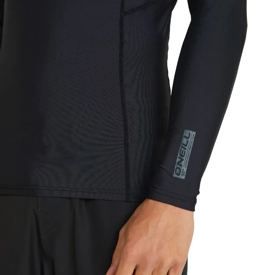 O'Neill Boys Reactor UV Long Sleeve Rash Vest RG3346OA3BLK - Black