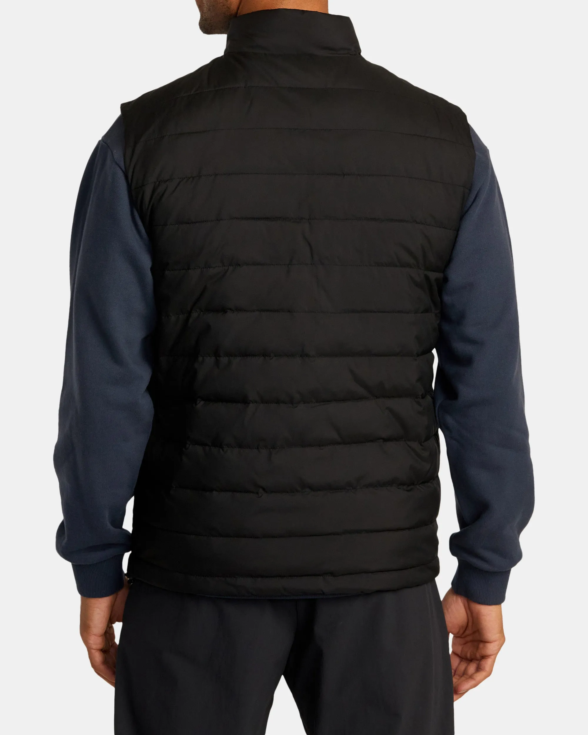 Reversible Puffer Vest - Black