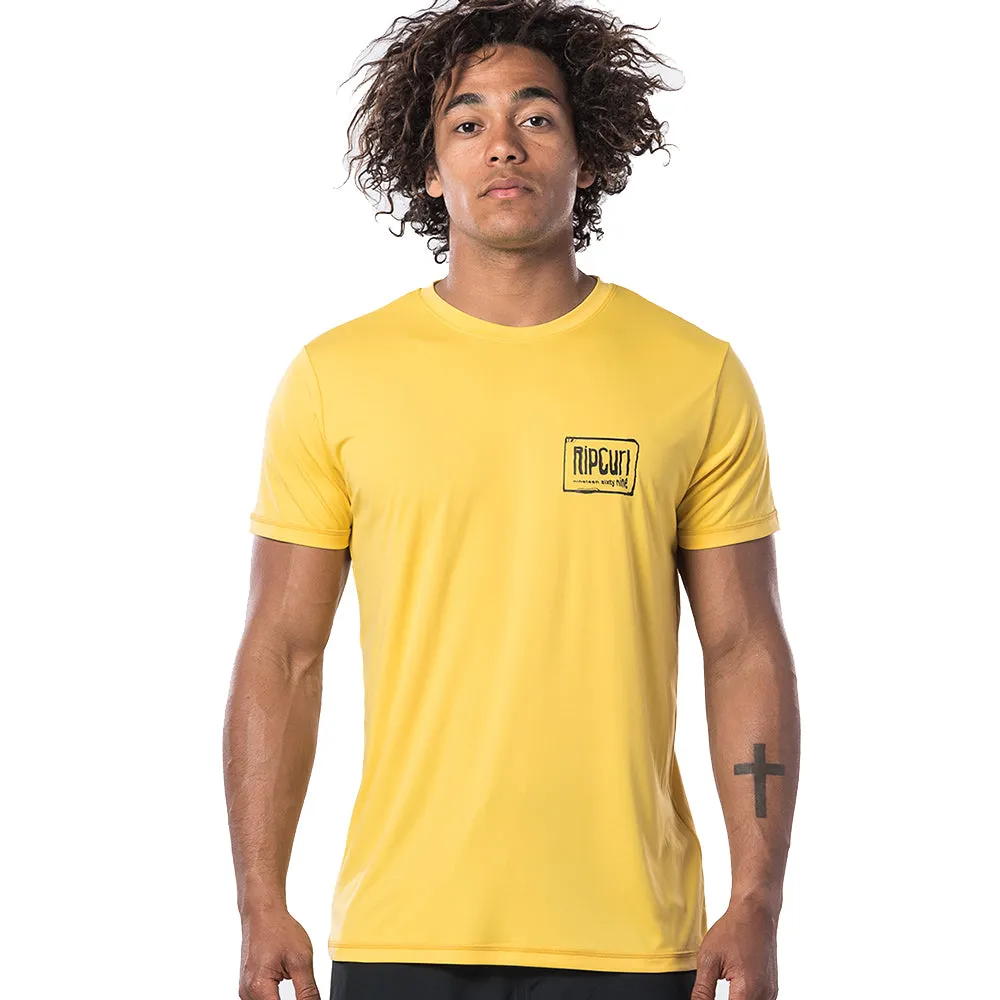 Rip Curl Native Short Sleeved UV Tee - Yellow