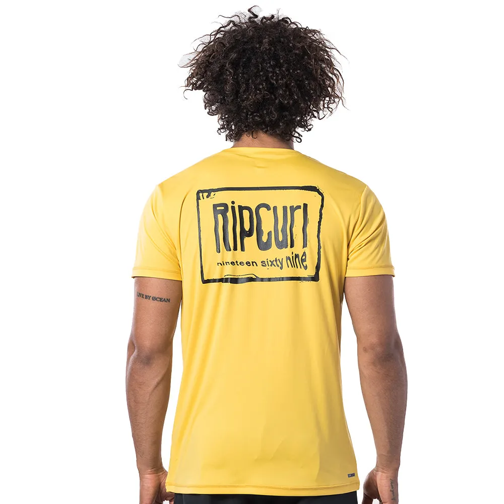 Rip Curl Native Short Sleeved UV Tee - Yellow