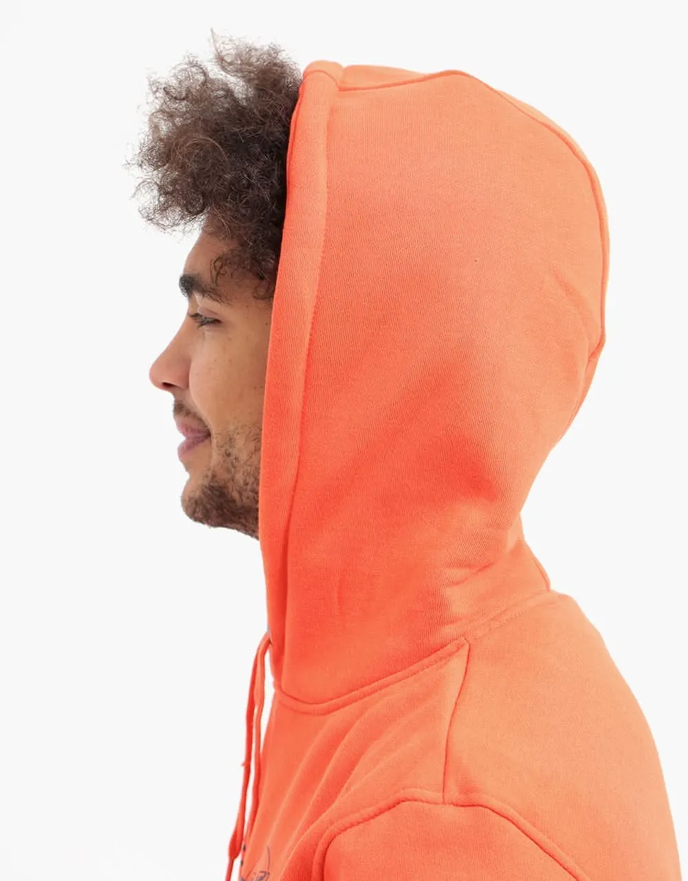 Santa Cruz Opus Dot Stripe Pullover Hoodie - Hot Coral