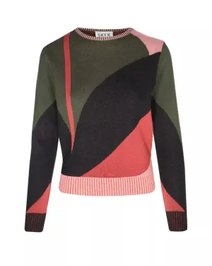 SKFK Womens Sweater Elur Geo Print