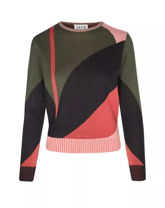 SKFK Womens Sweater Elur Geo Print