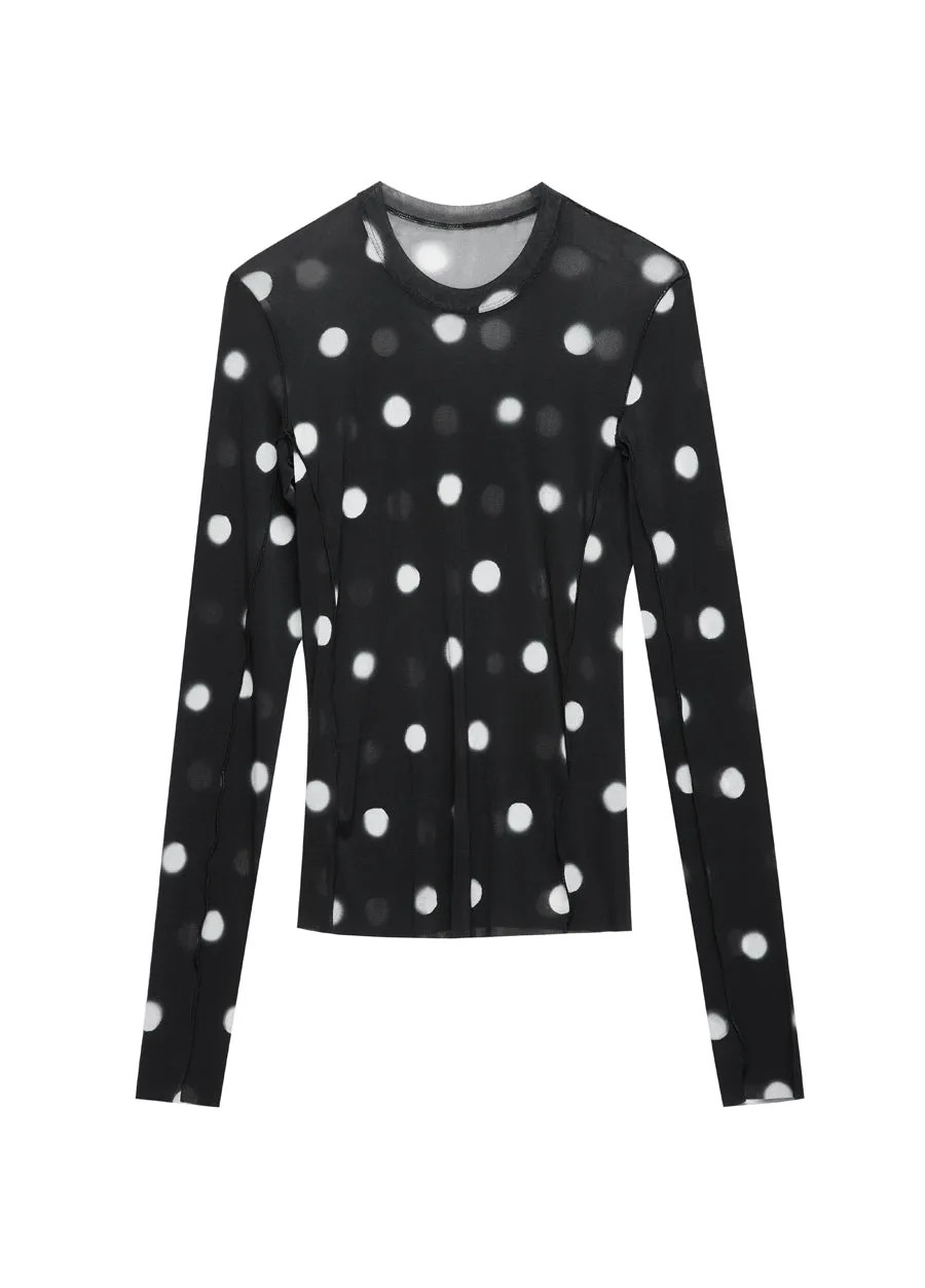 T-shirt / JNBY Polka dot Slim Fit T-shirt