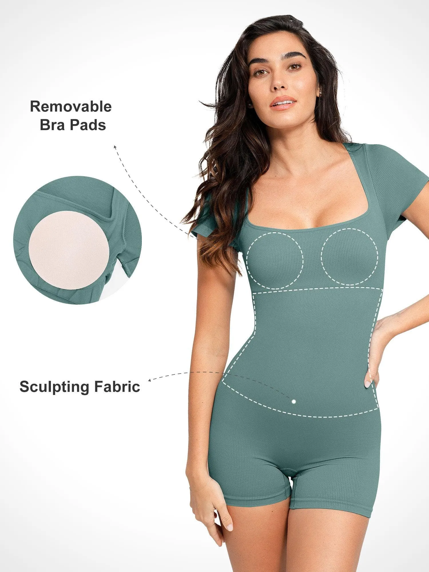 The Shapewear Rompers Tummy Control Sport