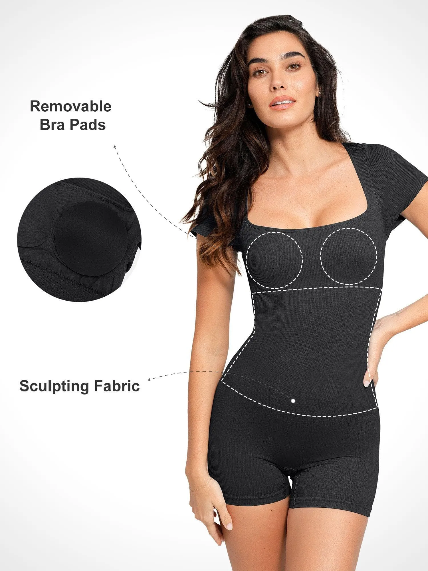 The Shapewear Rompers Tummy Control Sport