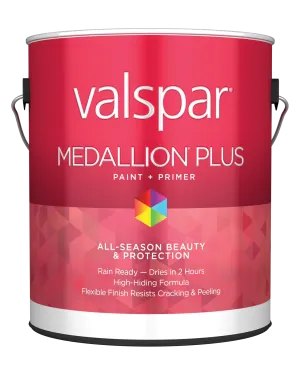 Valspar® Medallion® Plus Exterior Paint   Primer Flat 1 Gallon White Base (1 Gallon, White Base)