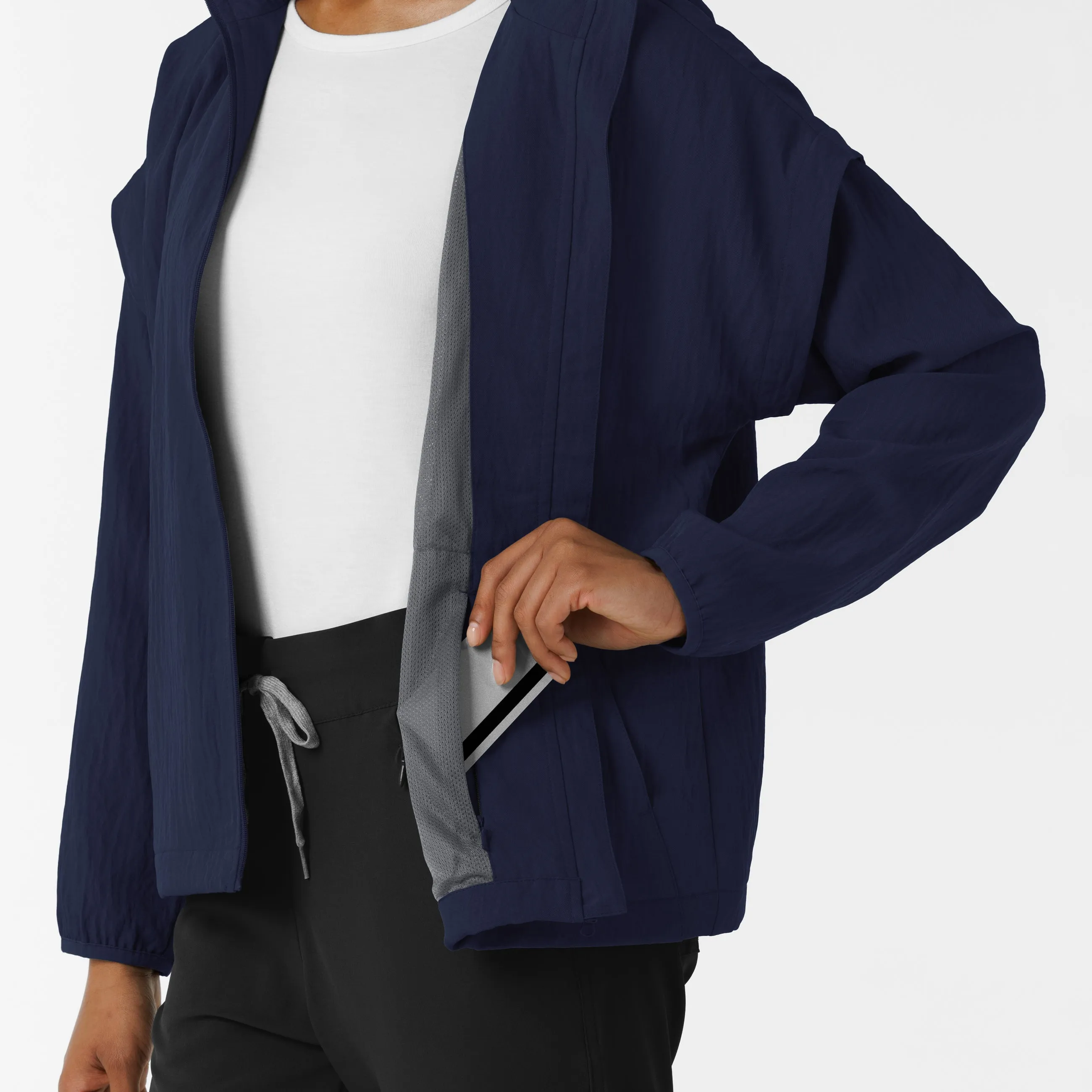 Women's BreezeBreaker Scrub Jacket - Navy