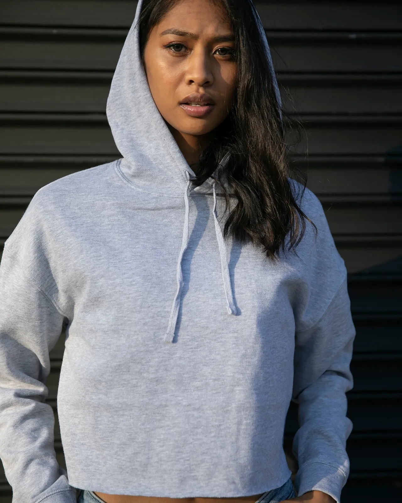 Women's Lightweight Crop Hooded Pullover