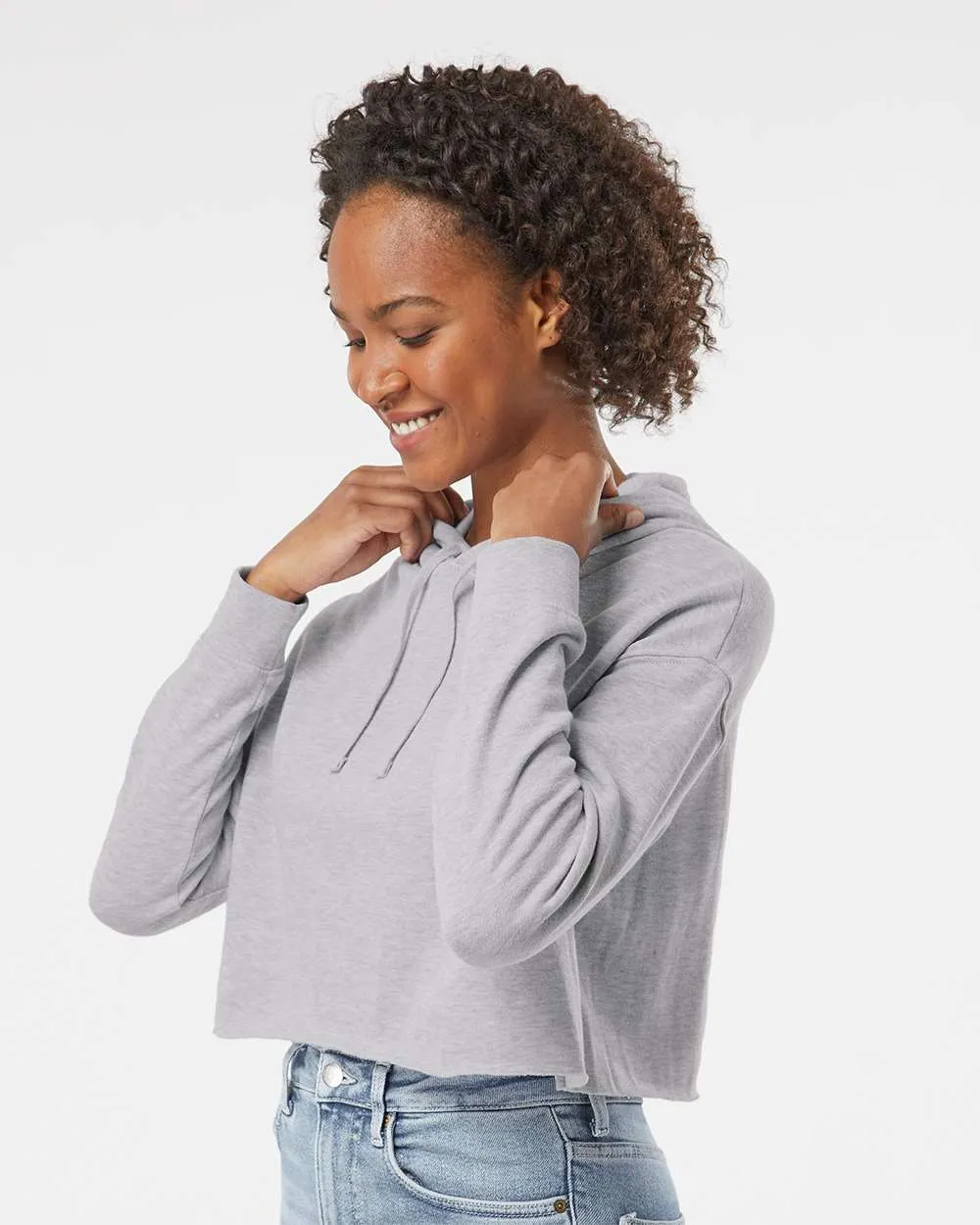 Women's Lightweight Crop Hooded Pullover