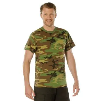 Woodland Camo T-Shirt w/ Pocket