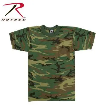 Woodland Camo T-Shirt w/ Pocket