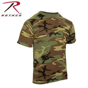 Woodland Camo T-Shirt w/ Pocket