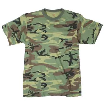 Woodland Camo T-Shirt w/ Pocket