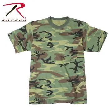 Woodland Camo T-Shirt w/ Pocket