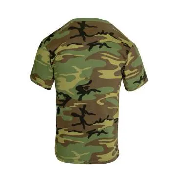 Woodland Camo T-Shirt w/ Pocket